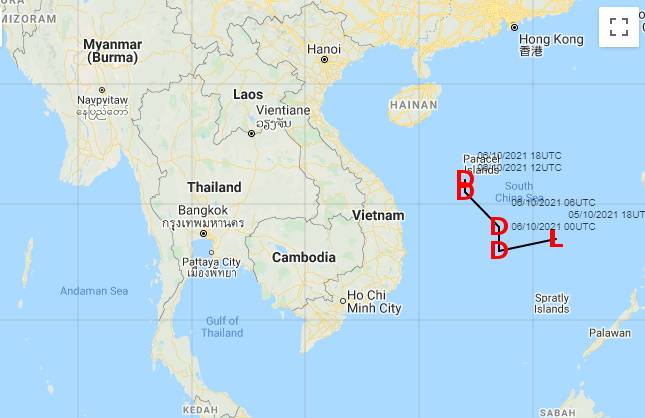 กรมอุตุฯออกประกาศเตือนฉบับที่ 3 พายุดีเปรสชั่นบริเวณทะเลจีนใต้