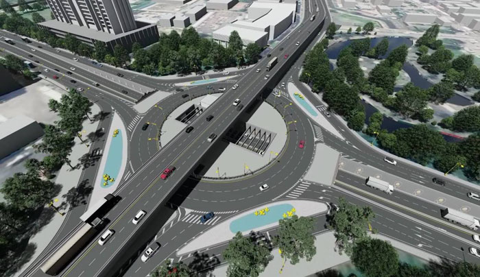 ทางแยกต่างระดับ “เทพารักษ์-บางพลี” สกัดอุบัติเหตุ-เสริมโครงข่ายเชื่อม EEC
