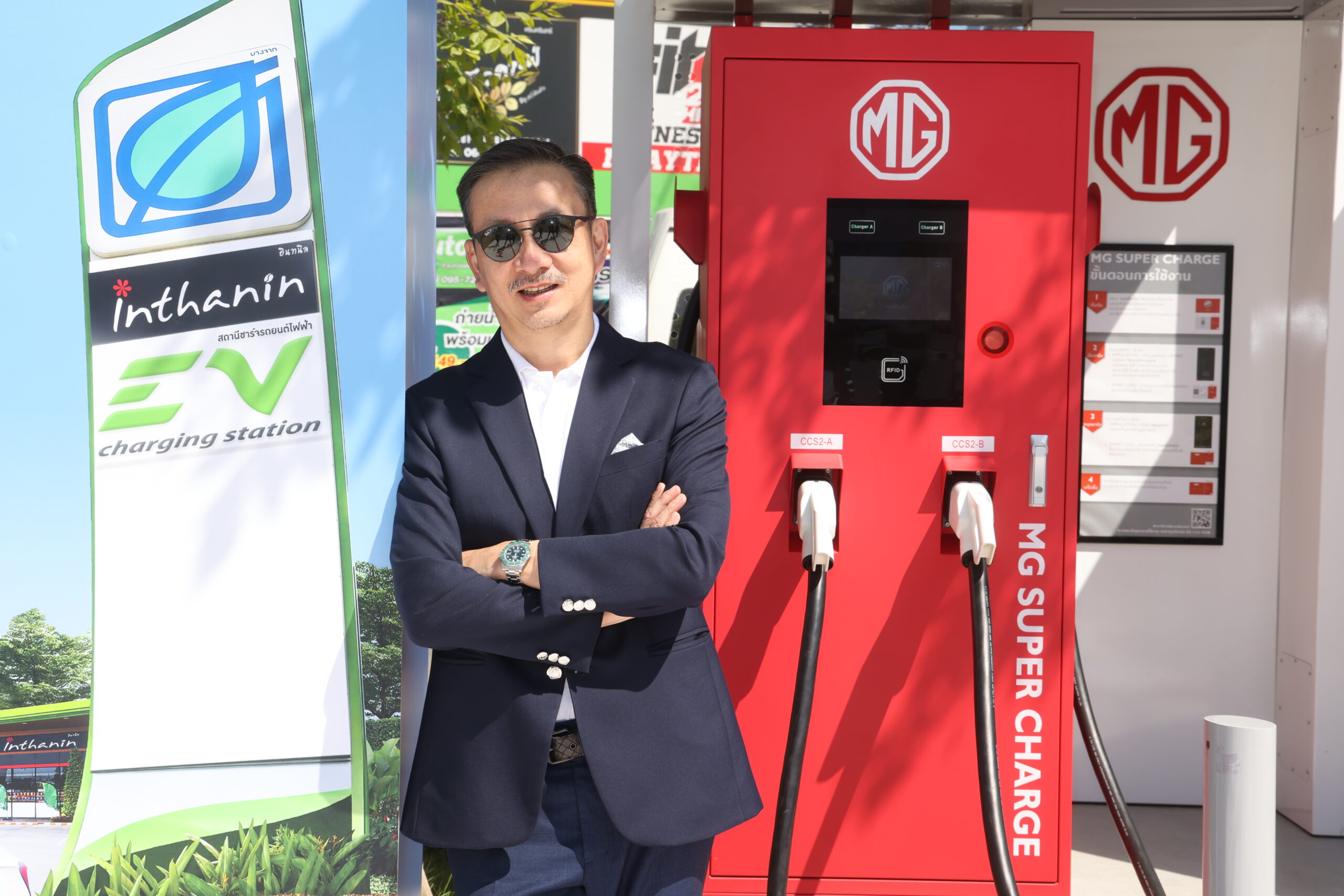 บางจากฯขับเคลื่อนรถอีวี ตั้งเป้าทุก 100 กม.ต้องมีสถานีชาร์จ