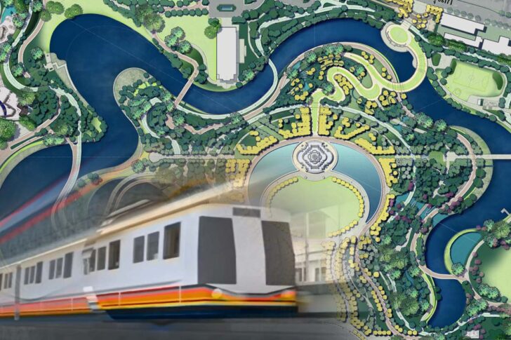 รถไฟใต้ดิน สีส้ม อุทยาน ร9