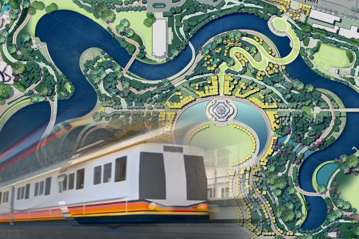อุทยานฯ ร.9 นางเลิ้ง เล็งเชื่อมต่อรถไฟใต้ดินสายสีส้มตะวันตก ขนส่งทุกระบบ