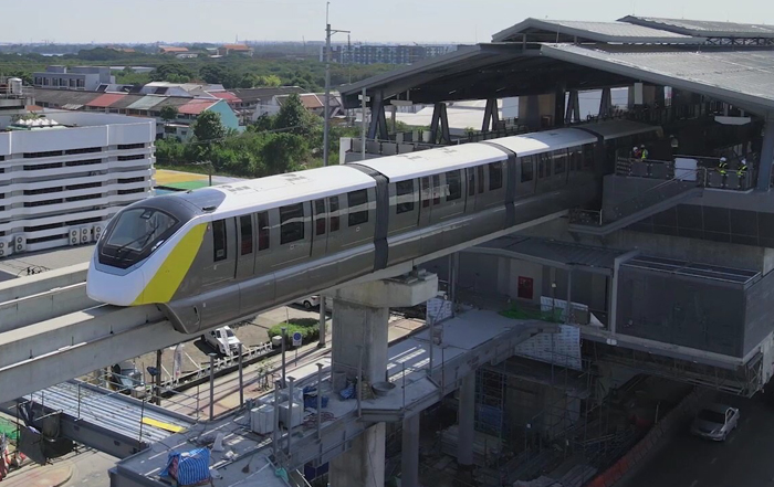 รออีกแป๊บเปิดแน่…กลางปี 2565 รถไฟฟ้าสีเหลือง ช่วงลาดพร้าว-สำโรง