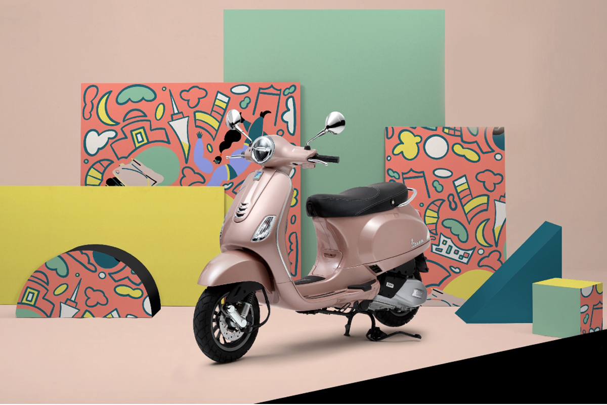 เวสป้าส่งความสดใส LX 125 i-Get “PINK ROSA”