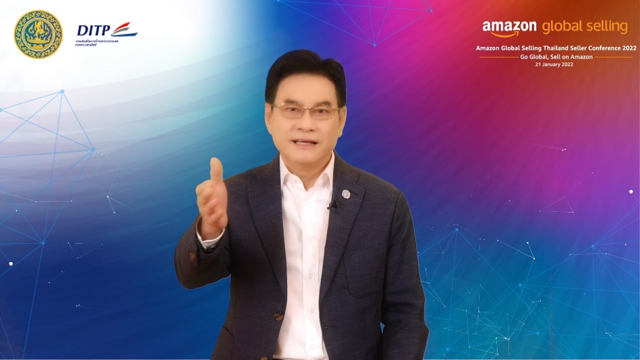 “จุรินทร์” เจาะตลาดสหรัฐ ดัน SMEs ไทยกว่า 5,000 ราย ขายบนแพลตฟอร์มอเมซอน ตั้งเป้าปีนี้กว่า 325 ล้านบาท