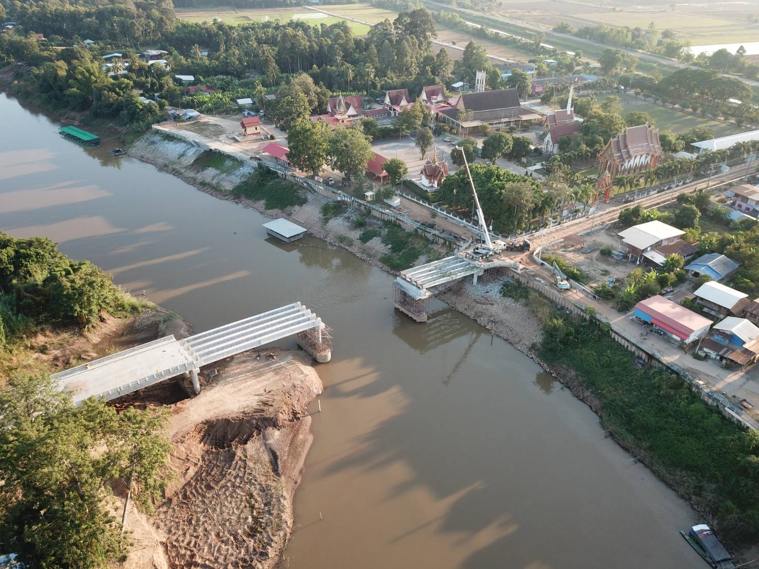สะพานเหล็กข้ามแม่น้ำน่านใกล้เสร็จแล้ว เชื่อมพิษณุโลก ร่นระยะทาง 12 กม.