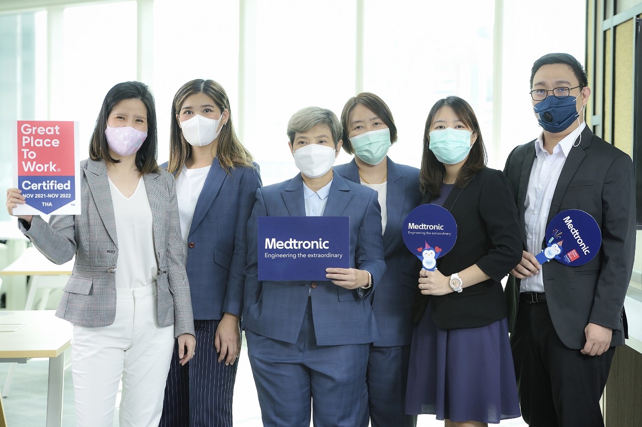เมดโทรนิค ประเทศไทย คว้ารางวัลสถานที่ทำงานยอดเยี่ยม
