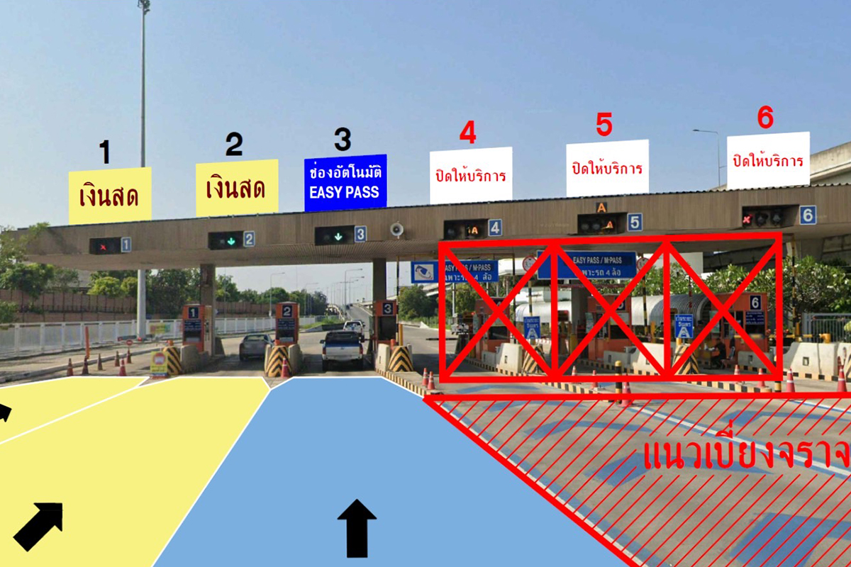 ต่อจิ๊กซอว์ M-Flow กทพ.ปรับปรุง 135 ด่าน สนองระบบเก็บเงินไร้ไม้กั้น