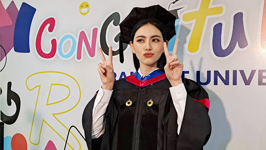 ใหม่-ดาวิกา มหาบัณฑิต ให้กำลังใจคนเรียนไปด้วยทำงานไปด้วย