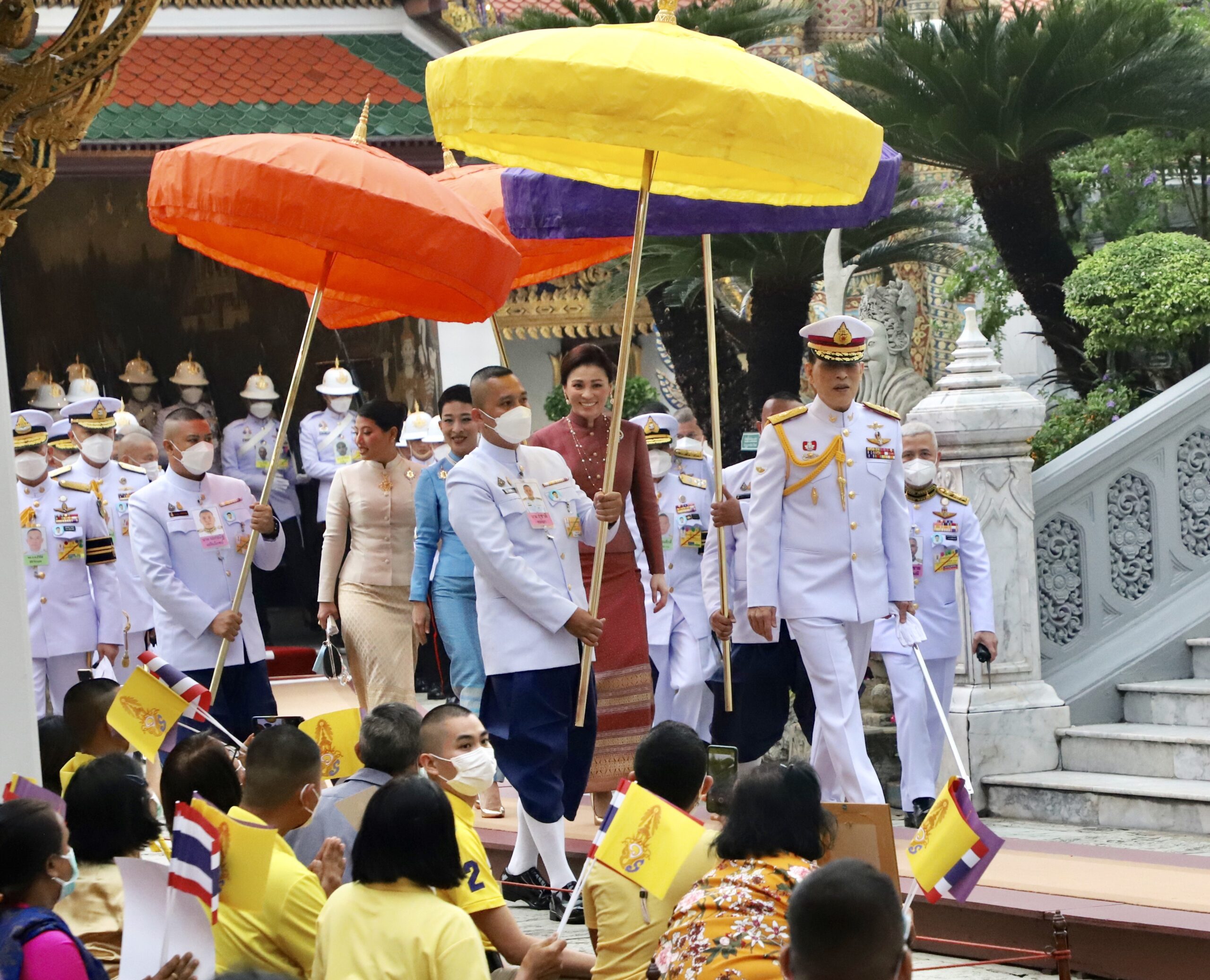 ในหลวง พระราชินี เสด็จฯ ทรงบำเพ็ญพระราชกุศลมาฆบูชา 2565
