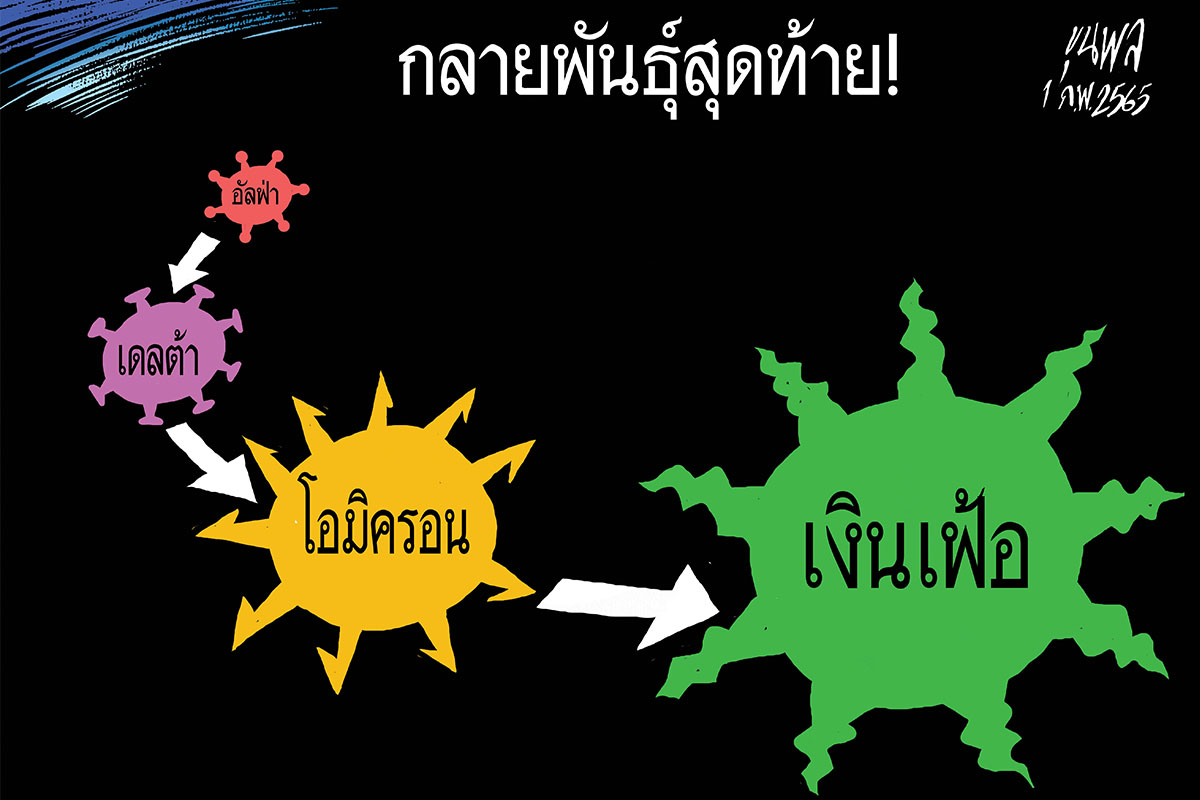 การ์ตูนขุนพล : กลายพันธุ์สุดท้าย ! โอมิครอน เงินเฟ้อ