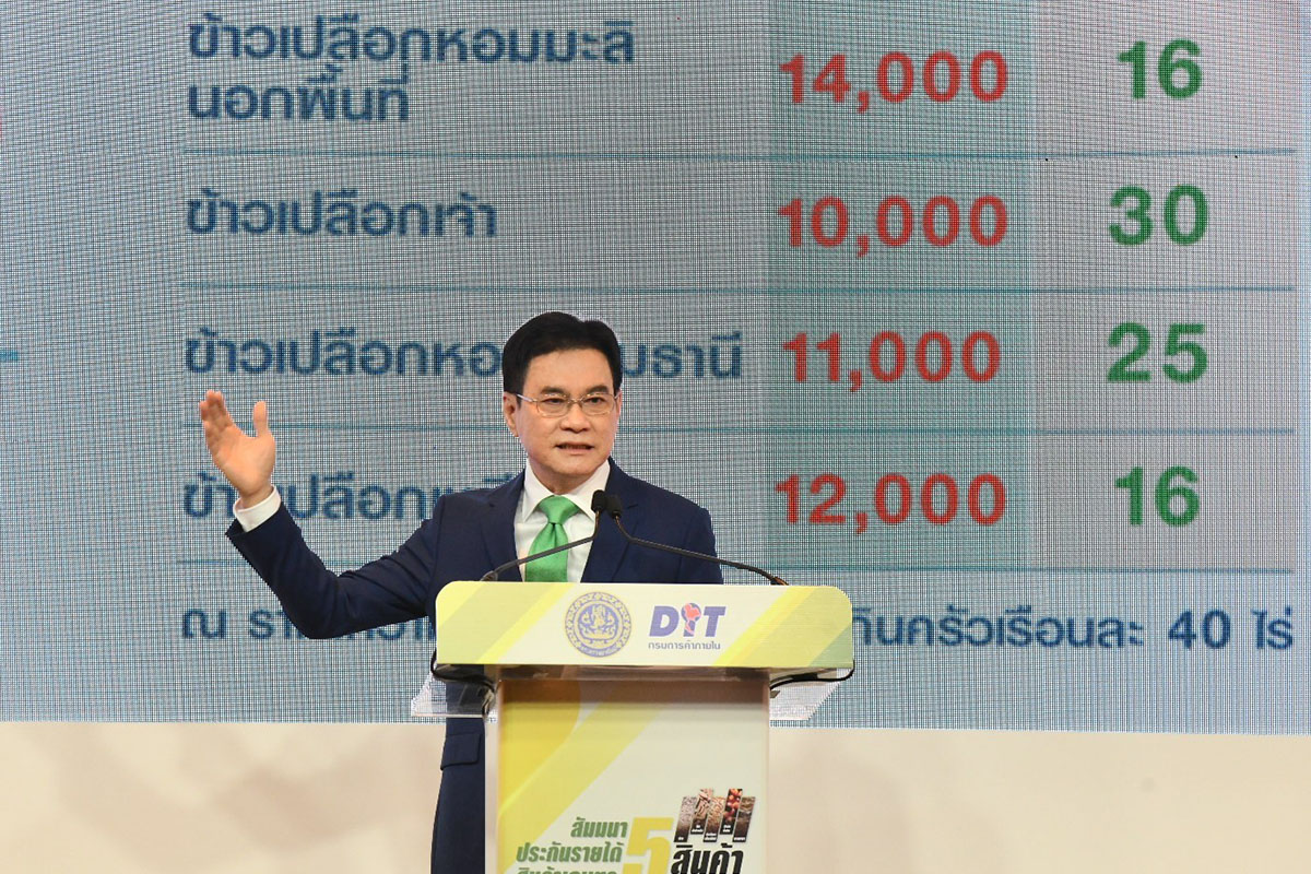 จุรินทร์ ลักษณวิศิษฏ์ เดินหน้าประกันรายได้ต่อยอด Bio Economy