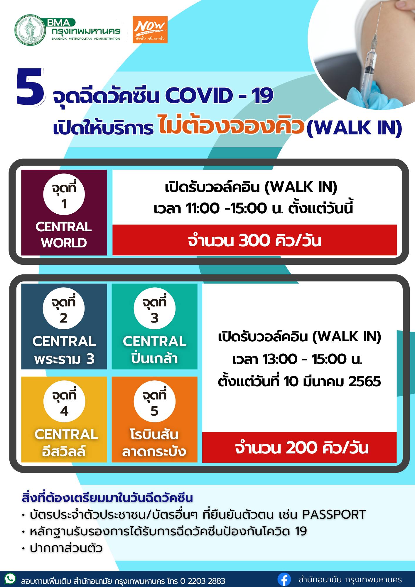 จุดฉีดวัคซีน กทม.