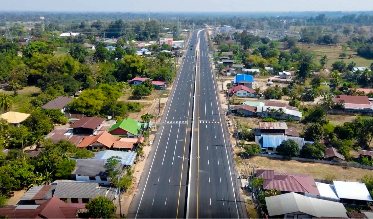 กรมทางหลวง ทุ่ม 1.3 พันล้าน ขยาย 4 เลน ถนนยโสธร–อำนาจเจริญ