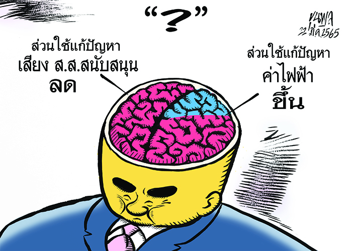 การ์ตูนขุนพล :  สมอง “?”