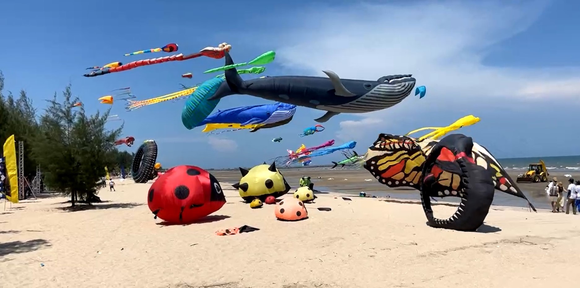 หาดชะอำ ครึกครื้น ททท.จัด Coloring The Sky เทศกาลว่าวนานาชาติปี’65