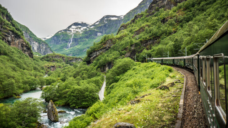 Flam-Myrdal train tour course
