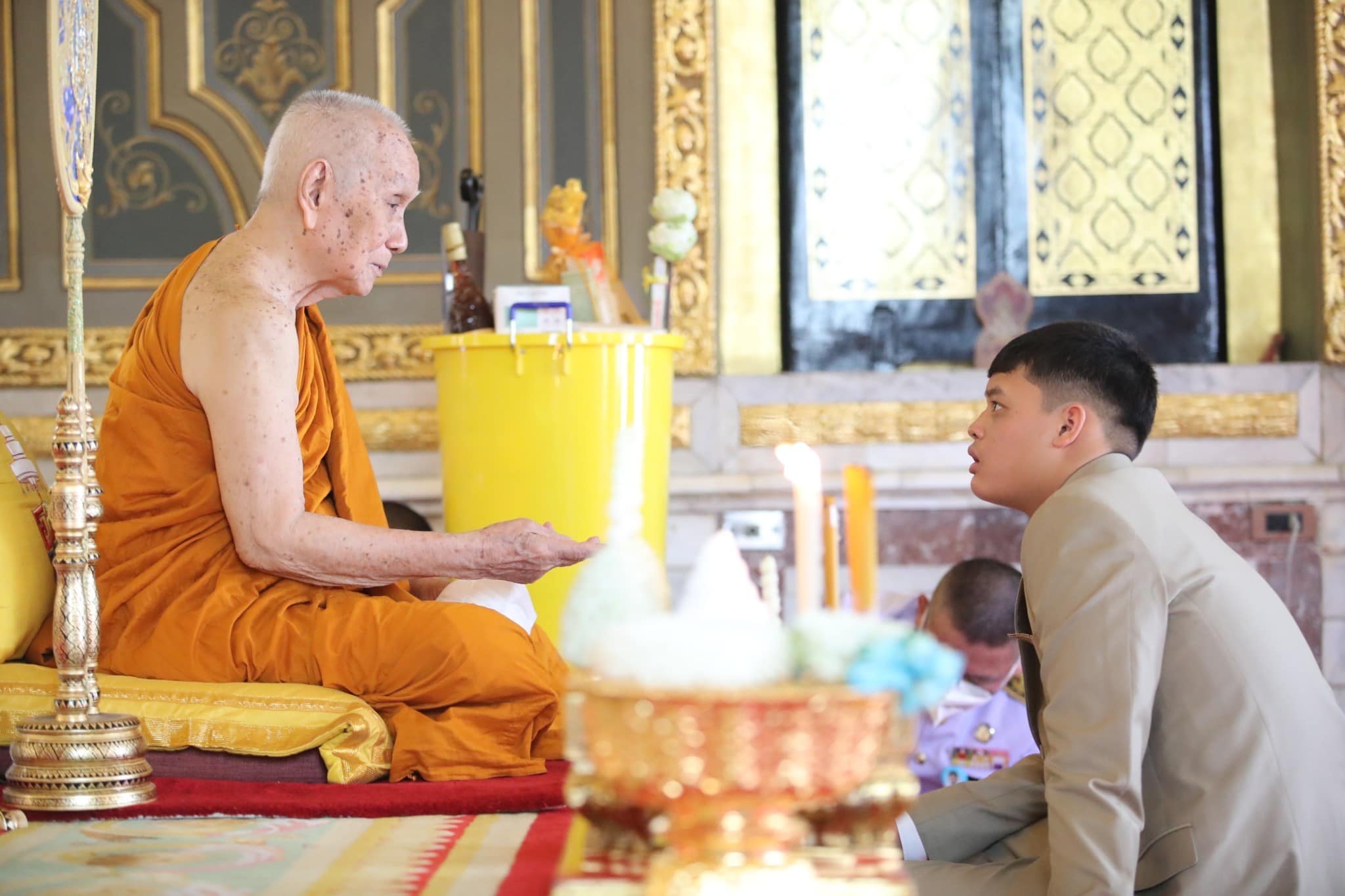 เจ้าฟ้าทีปังกรฯ เสด็จถวายสักการะ ทรงสนทนาธรรม สมเด็จพระสังฆราช
