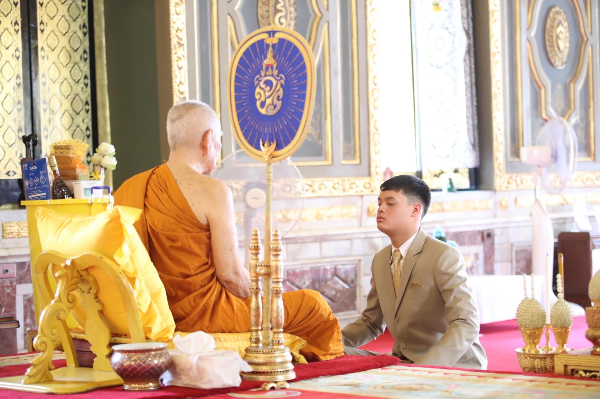 เจ้าฟ้าทีปังกรฯ เสด็จถวายสักการะ ทรงสนทนาธรรม สมเด็จพระสังฆราช