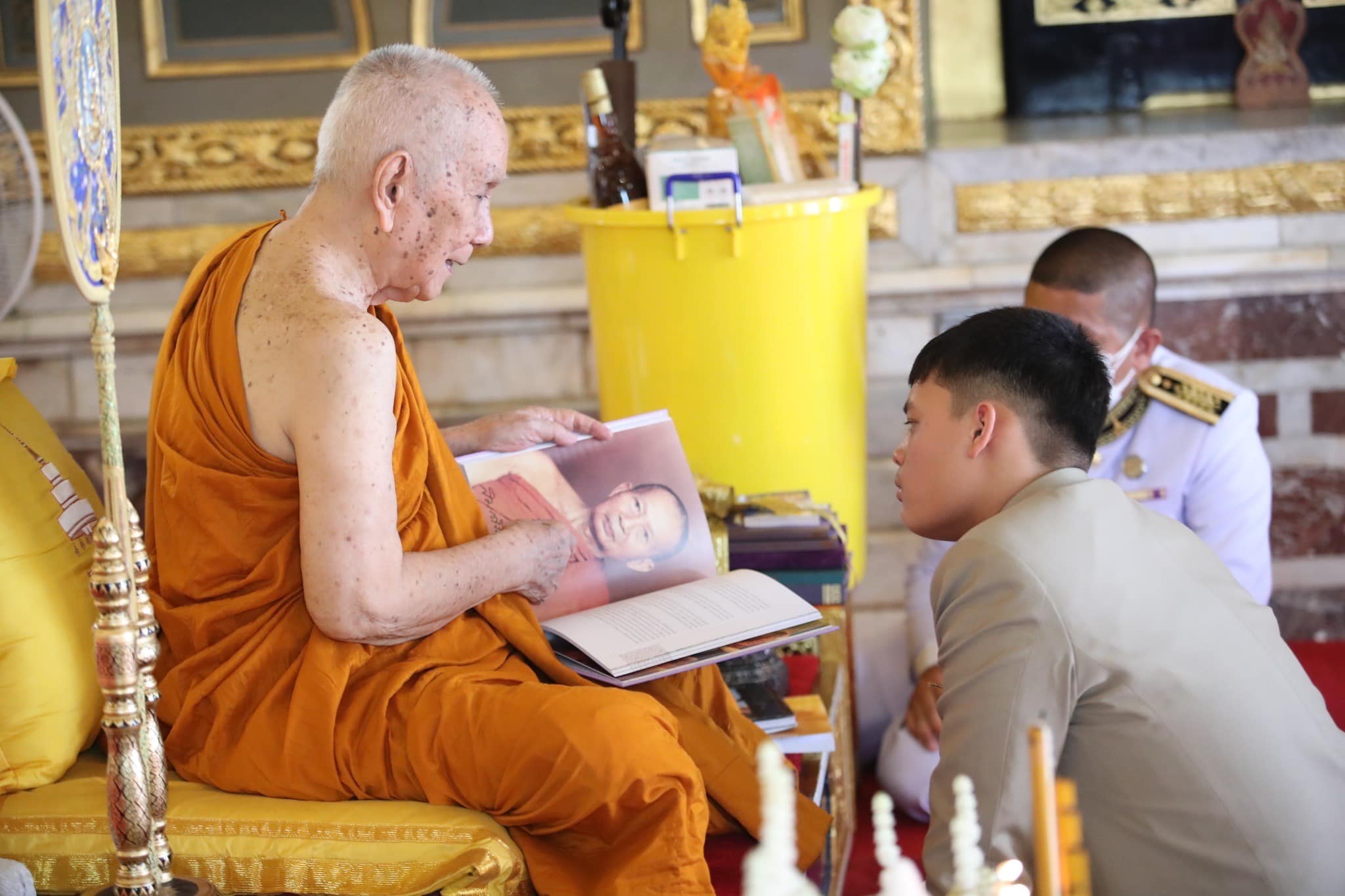 เจ้าฟ้าทีปังกรฯ เสด็จถวายสักการะ ทรงสนทนาธรรม สมเด็จพระสังฆราช