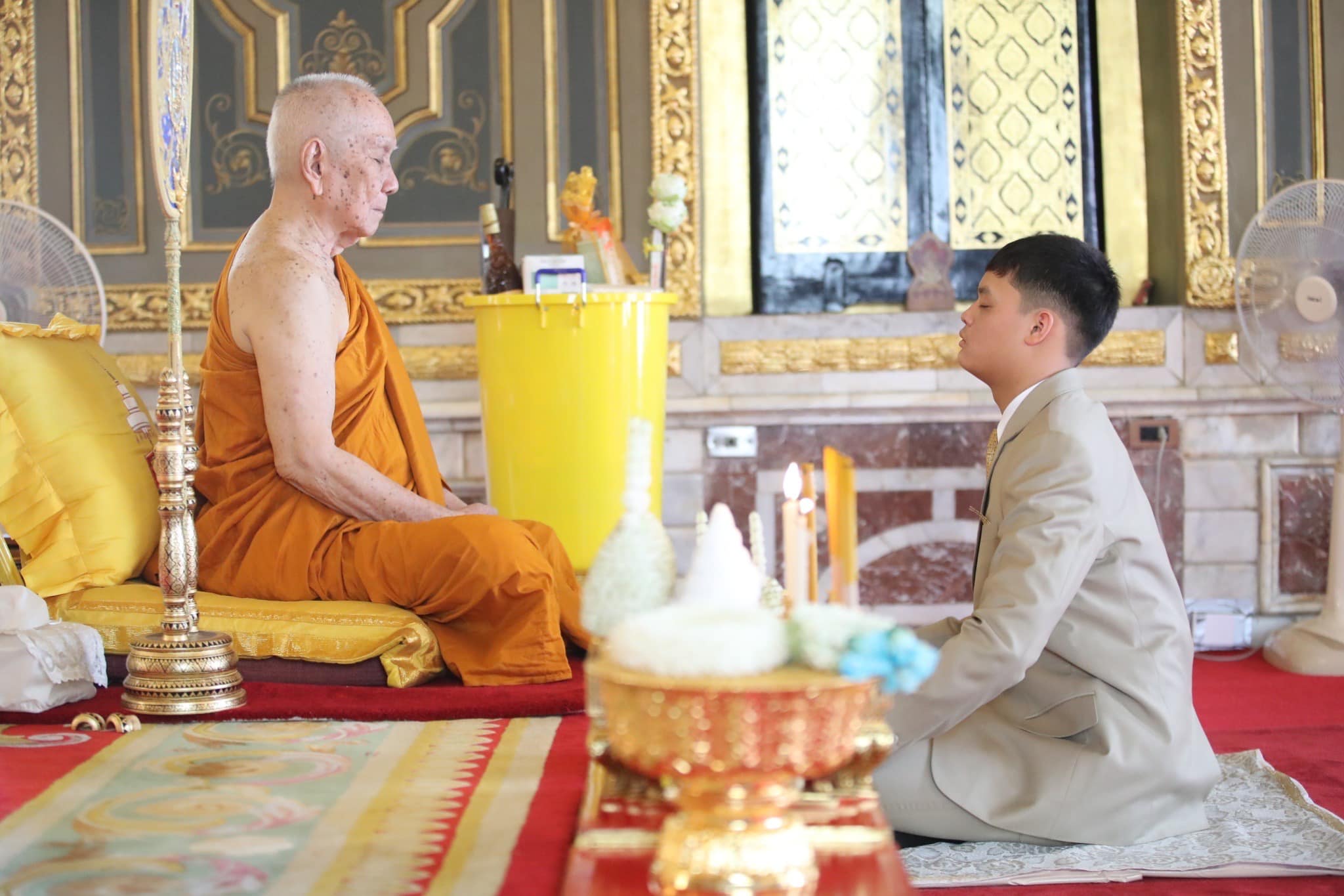เจ้าฟ้าทีปังกรฯ เสด็จถวายสักการะ ทรงสนทนาธรรม สมเด็จพระสังฆราช