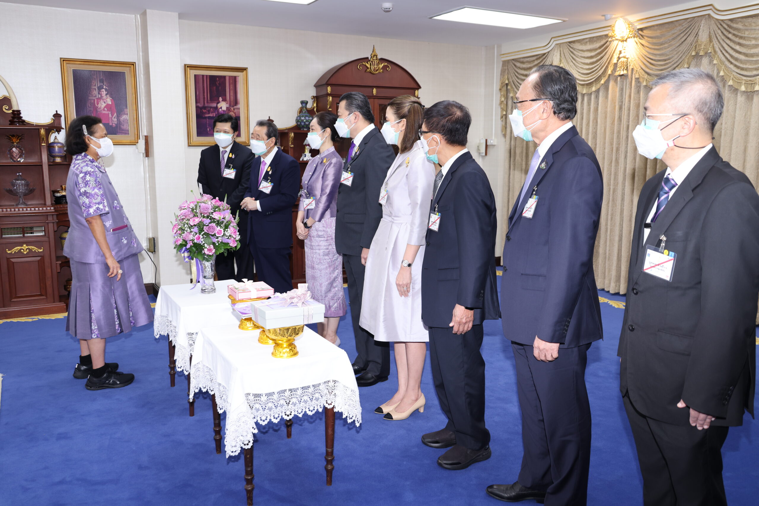 กรมสมเด็จพระเทพฯ พระราชทานพระราชวโรกาส ให้คณะบุคคลเฝ้าฯ วันคล้ายวันพระราชสมภพ