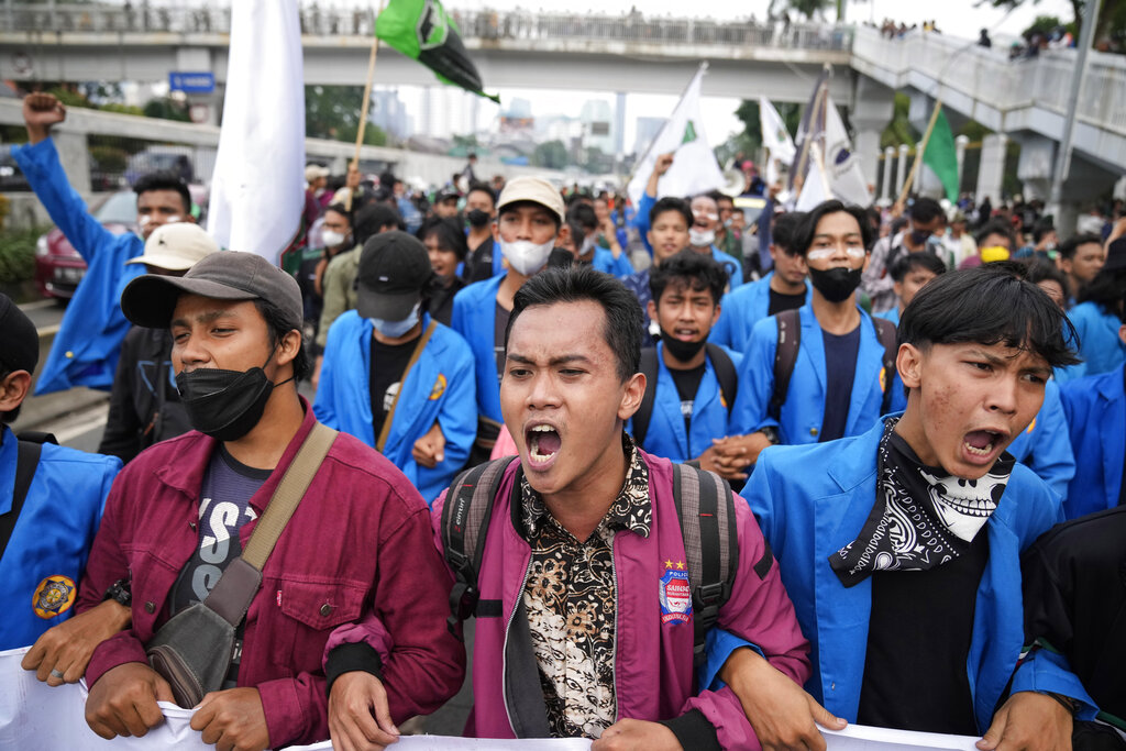 Indonesian students protest