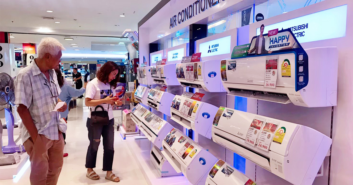 แอร์ขายดี! รับร้อนทะลุปรอท ติดตั้งรอคิวยาว-ราคาถูก 0 % กระแสแรง