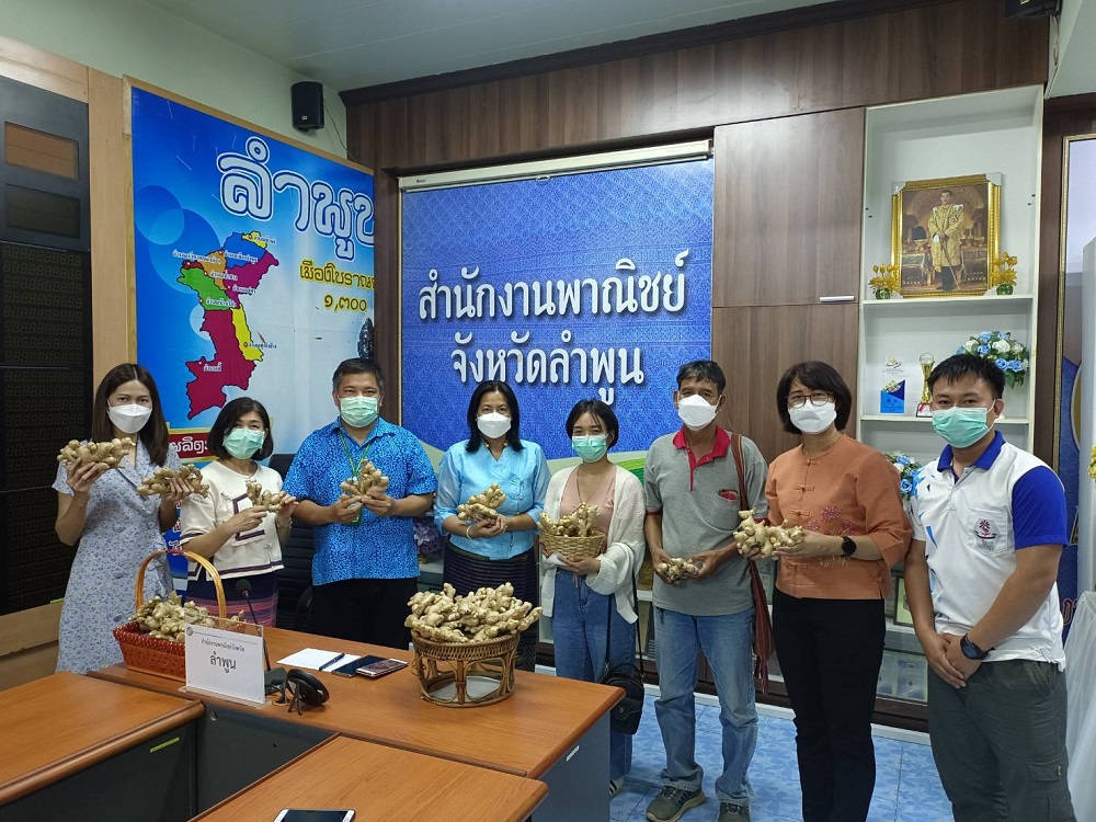 ขิง ขายดี! พาณิชย์ลำพูน เจรจาออนไลน์ขายขึ้นห้าง ซุปเปอร์ชีป จ.ภูเก็ต 4 ตัน