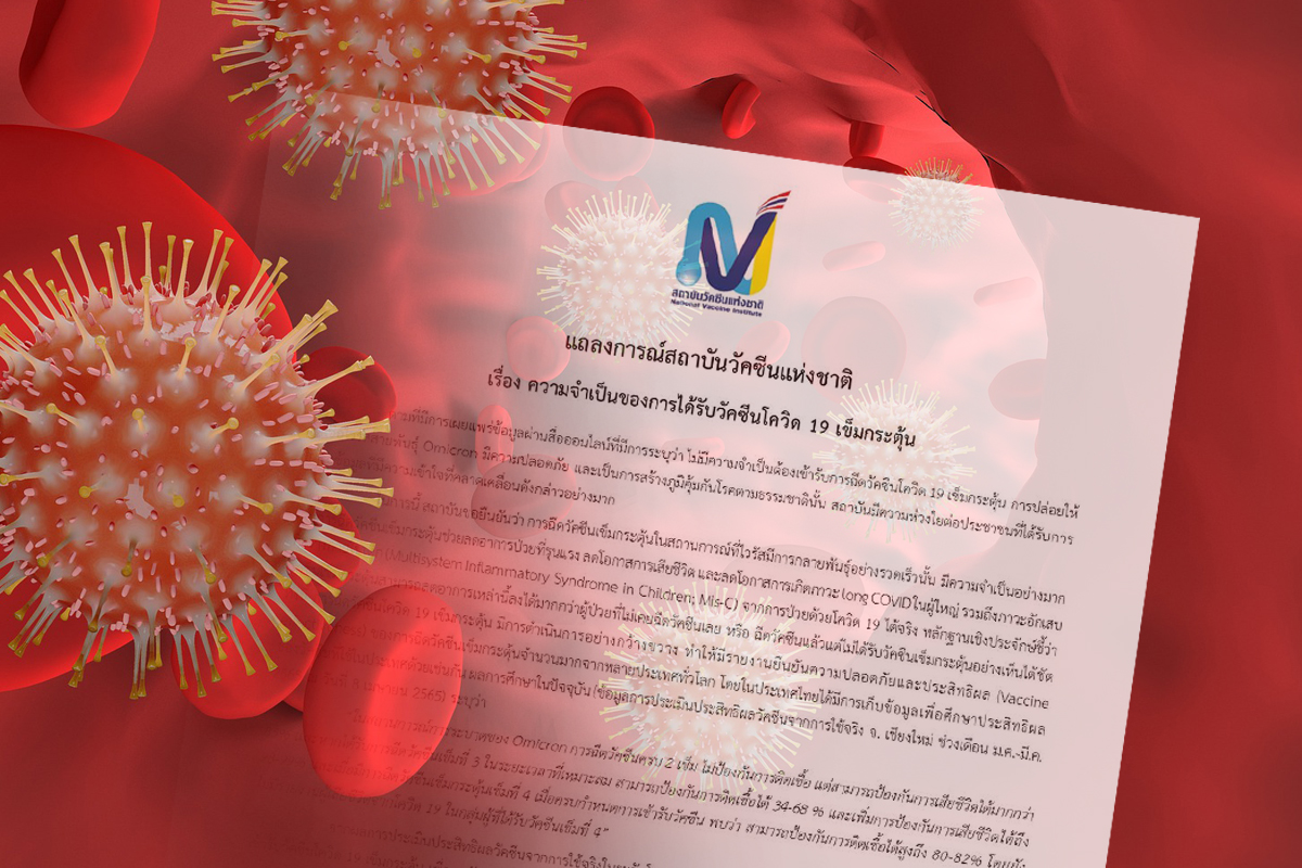สถาบันวัคซีนแจง เข้าใจผิด ติดโอมิครอนสร้างภูมิคุ้มกันโควิดตามธรรมชาติ