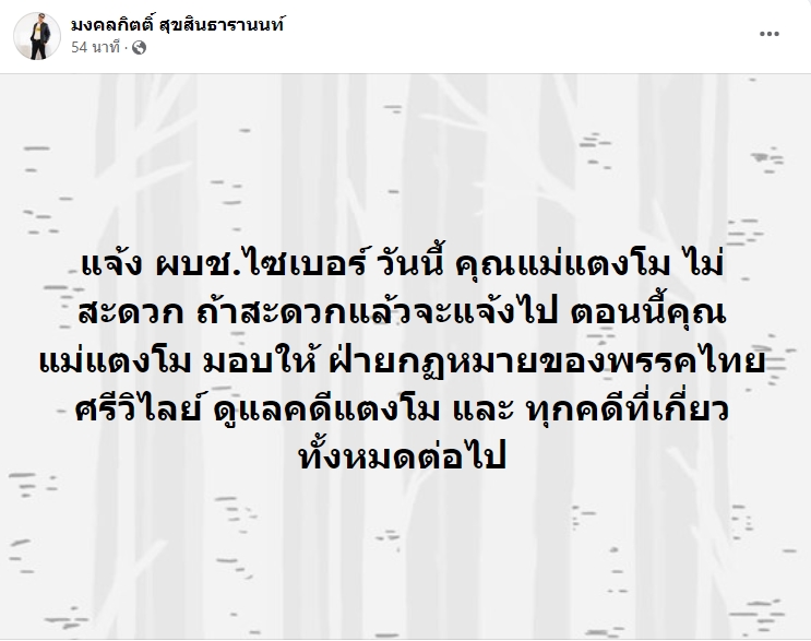 มงคลกิตติ์ สุขสินธารานนท์ คดีแตงโม