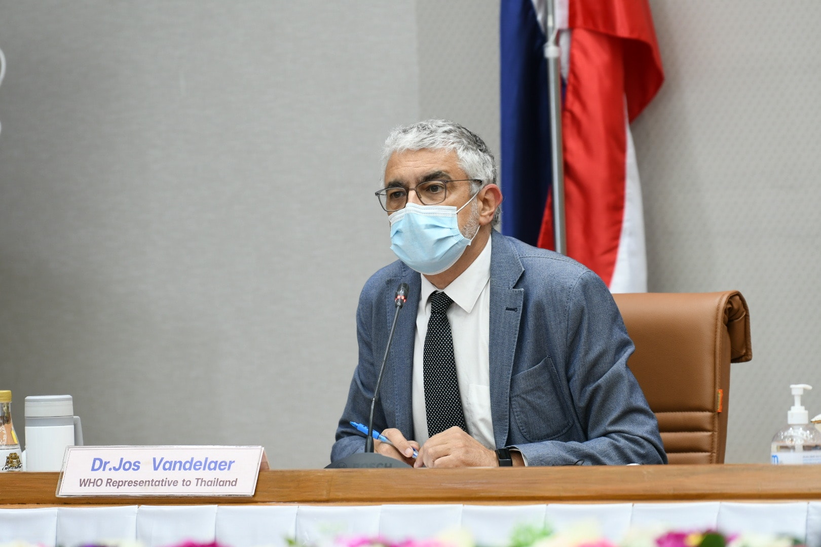 นพ.จอส ฟอนเดลาร์ ผู้แทนองค์การอนามัยโลกประจำประเทศไทย
