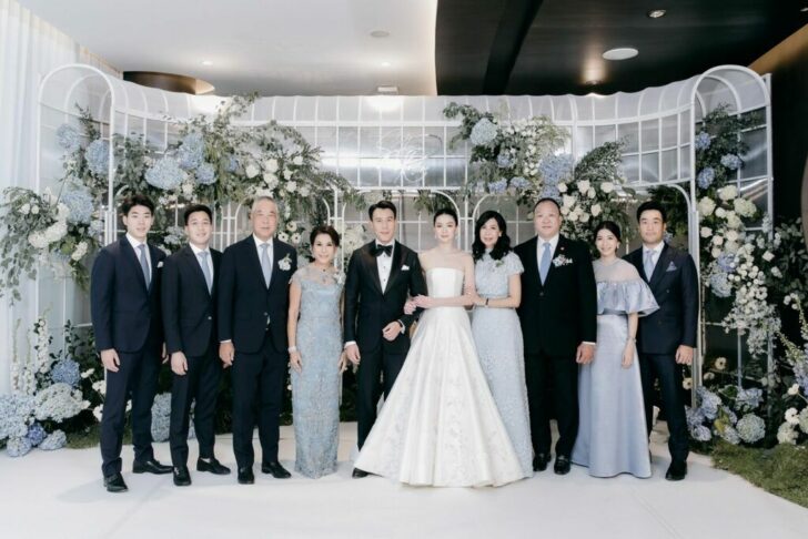 56340 กวินทร์ เอี่ยมสกุลรัตน์ ทายาท CDC จูงมือ สุทธิภา สวัสดิ์-ชูโต ฉลองมงคลสมรส