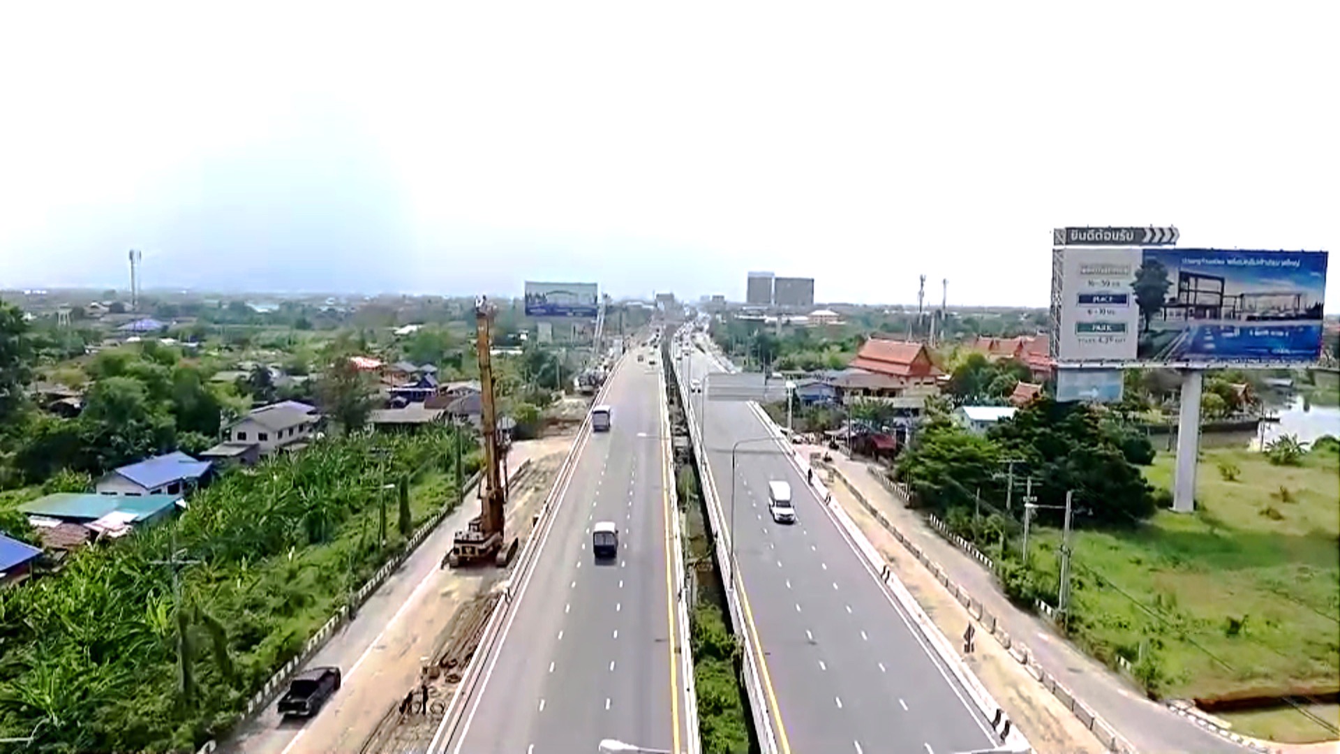 ทางหลวงชนบทอัพเดตขยายถนนชัยพฤกษ์เชื่อม กทม.-นนท์-ปทุม คืบหน้า 12%