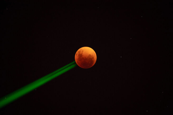 CHILE-ASTRONOMY-MOON-ECLIPSE พระจันทร์สีเลือด