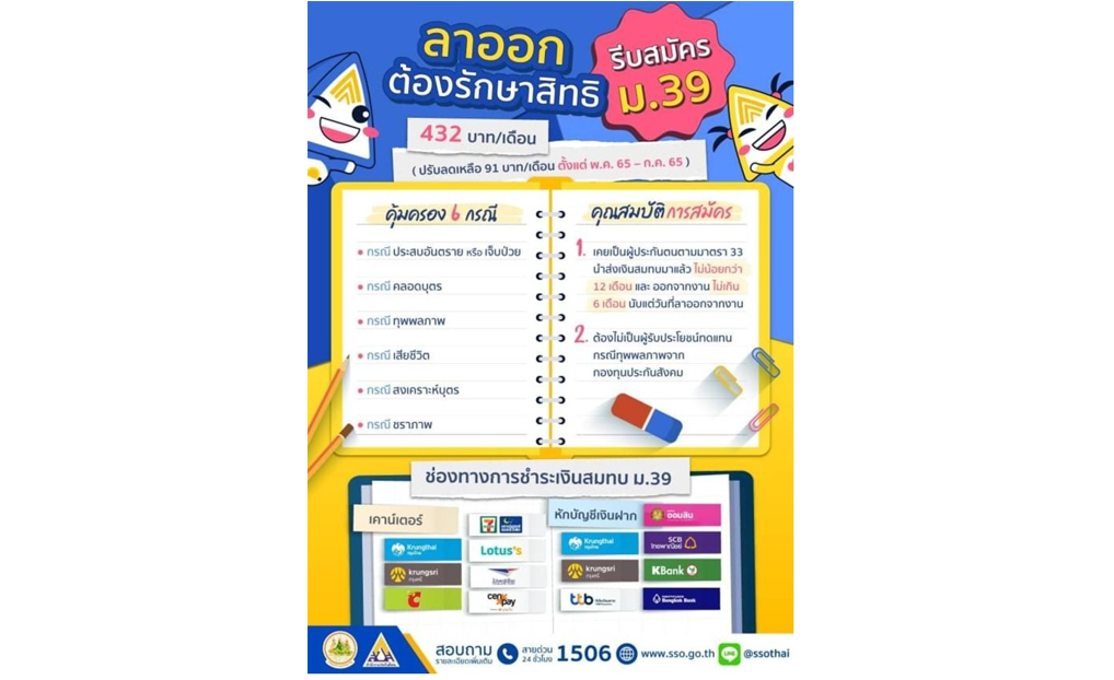 ผู้ประกันตน ม.33 ที่ลาออกจากงาน แต่ยังอยากรักษาสิทธิ์ประกันสังคม