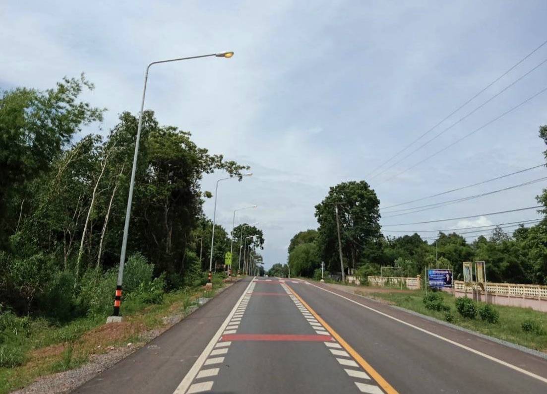 ทางหลวงชนบทขยายถนนสาย สน.3005 สกลนครเสร็จสมบูรณ์