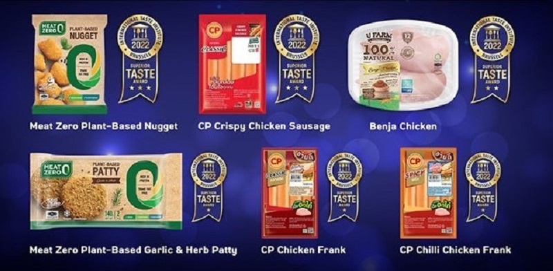 ไก่สดเบญจา-ไส้กรอกซีพีแพลนเบสต์มีตซีโร่ คว้ารางวัล Superior Taste Award 2022