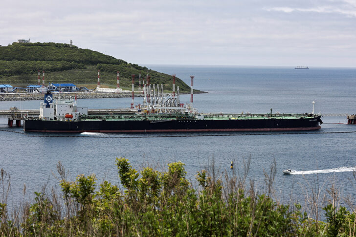 A view shows oil terminal Kozmino near Nakhodka