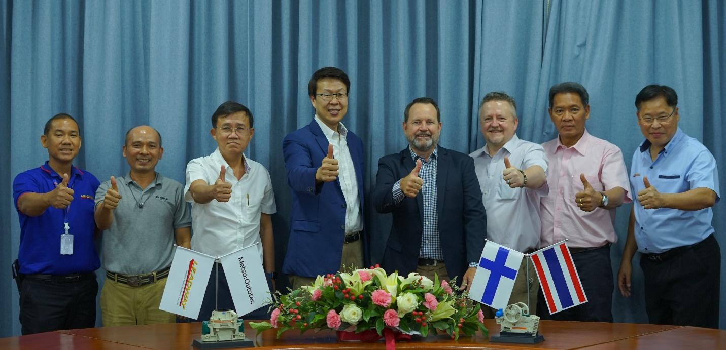 ลีดเวย์ฯ ได้รับการแต่งตั้งเป็นตัวแทนจำหน่ายผลิตภัณฑ์และบริการสำหรับอุตสาหกรรมย่อยหินแบบครบวงจรของ Metso Outotec ในประเทศไทย