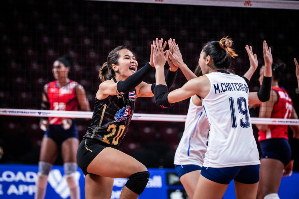 ผลวอลเลย์บอล เนชั่นส์ ลีก 2022 ทีมสาวไทยพบโดมินิกัน