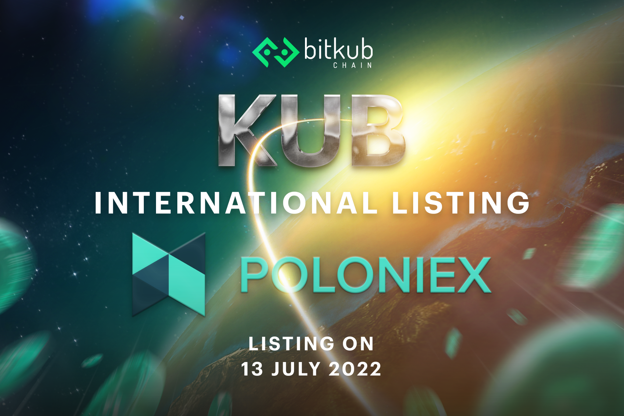 Bitkub Chain เตรียมก้าวสู่การเป็นเครือข่าย Blockchain ระดับโลก ประกาศนำเหรียญ KUB เข้าลิสต์ในกระดานซื้อขาย Poloniex