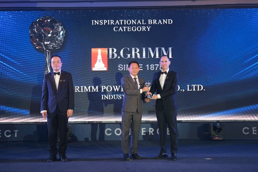 บี.กริม เพาเวอร์ คว้ารางวัล Inspirational Brand Award จาก Asia Pacific Enterprise Awards 2022