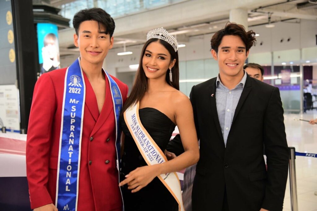 แพรววณิชยฐ์-โยโย่ มิสและมิสเตอร์ซูปร้าฯ 2022 เดินทางกลับถึงไทยแล้ว