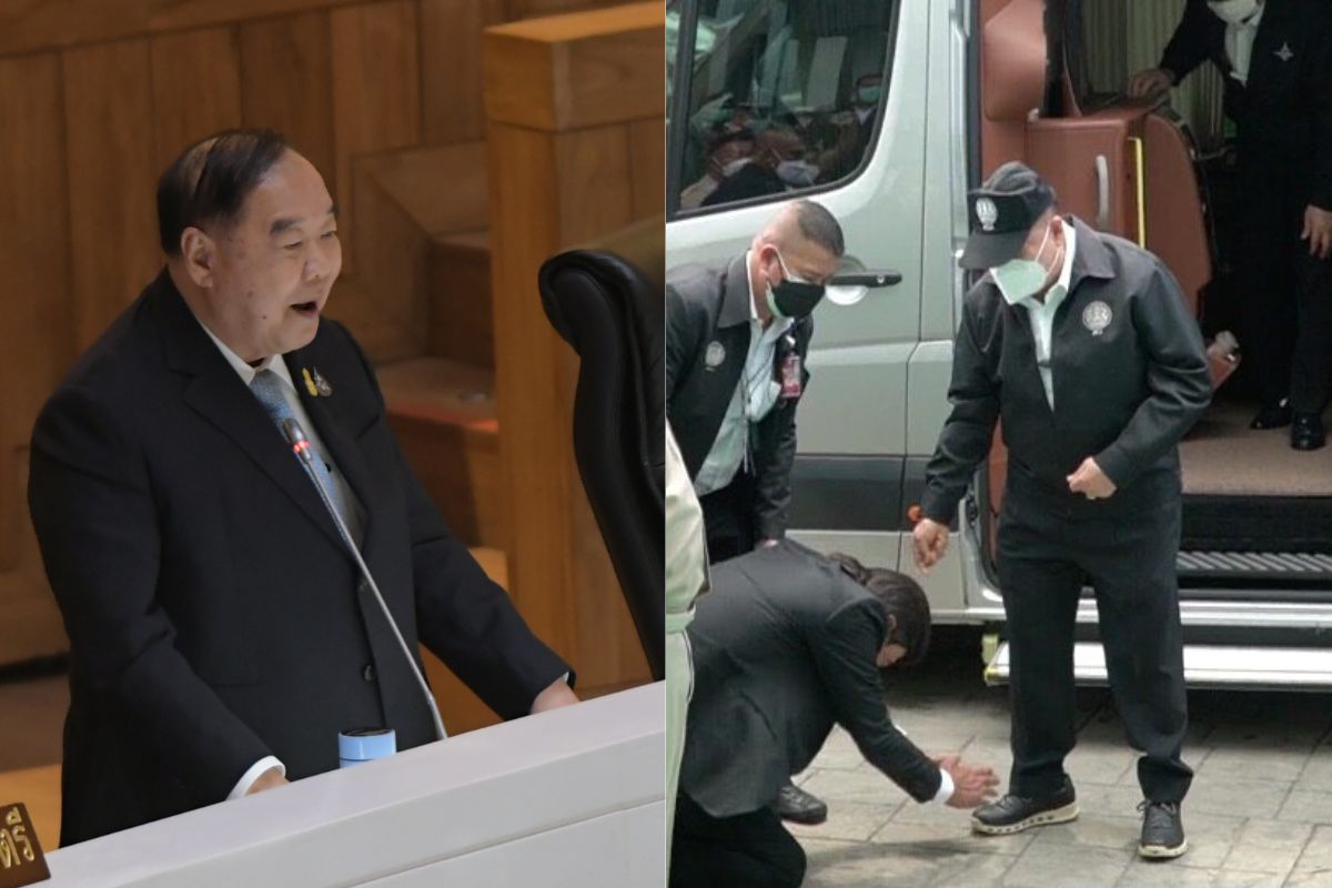 กรุงศรีวิไล ก้มกราบ ประวิตร