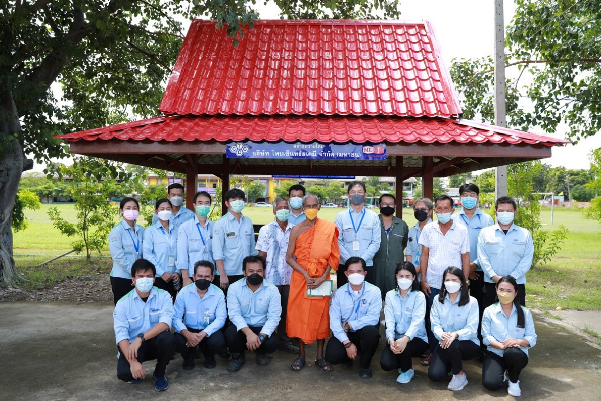 บมจ. ไทยเซ็นทรัลเคมี นำทีมปรับปรุง ซ่อมแซมศาลาพักเอนกประสงค์วัดเสด็จ เพื่อส่งมอบให้เป็นประโยชน์ต่อคนในชุมชน