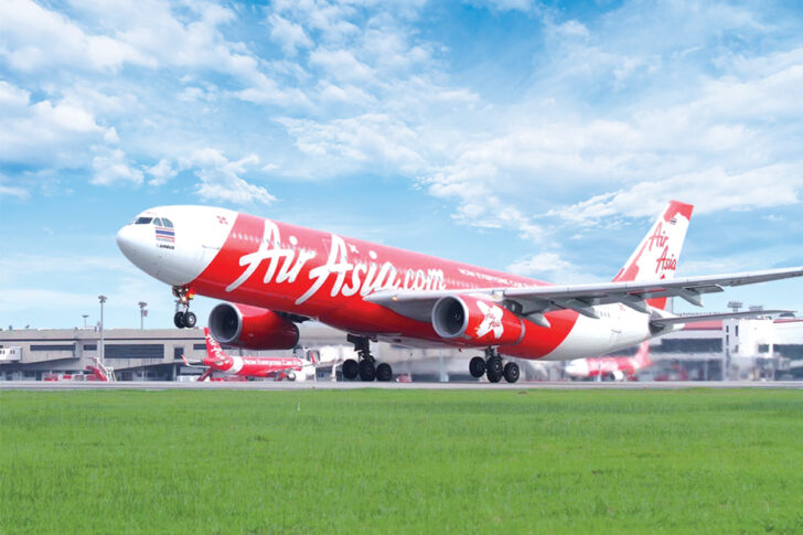 แอร์เอเชียเอ็กซ์ เครื่องบินแบบแอร์บัสเอ330 ที่ท่าอากาศยานสุวรรณภูมิ