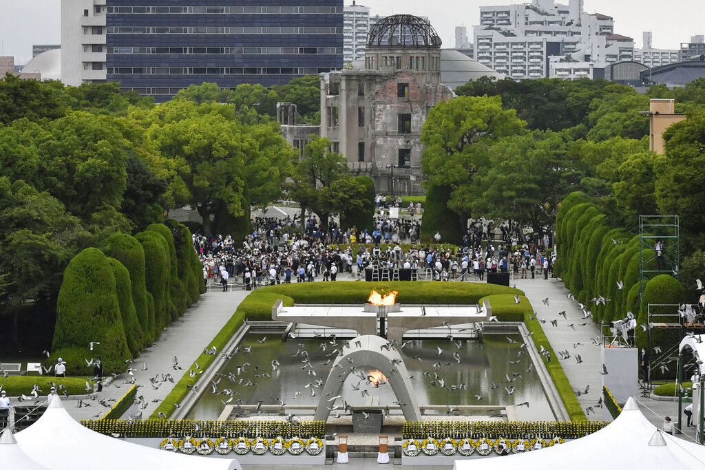 ฮิโรชิมารำลึก 77 ปี ระเบิดปรมาณูลงเมือง สะท้อนใจศึก รัสเซีย-ยูเครน