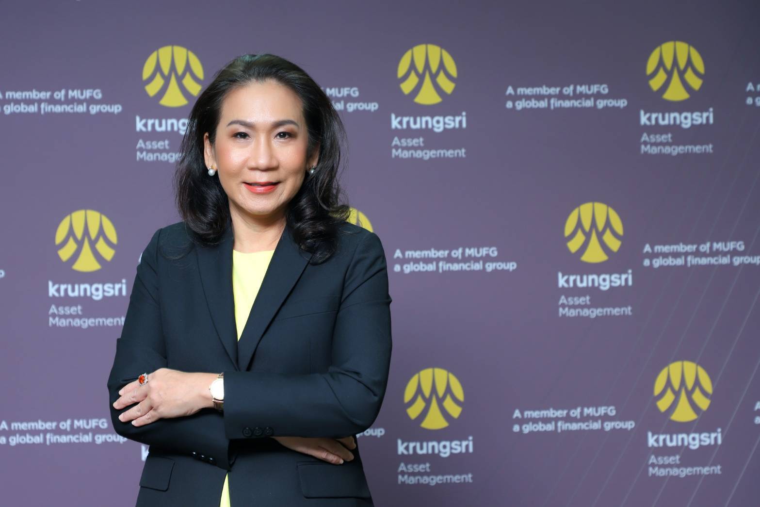 นางสุภาพร ลีนะบรรจง กรรมการผู้จัดการ บริษัทหลักทรัพย์จัดการกองทุน กรุงศรี จำกัด