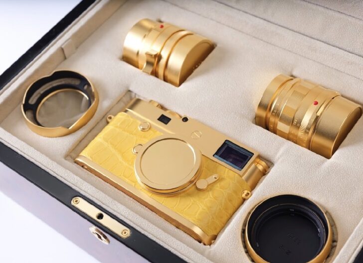 S__12296341 ล้องดิจิทัล Leica M 10-P ชุบทองคำ หุ้มด้วยหนังจระเข้สีเหลือง