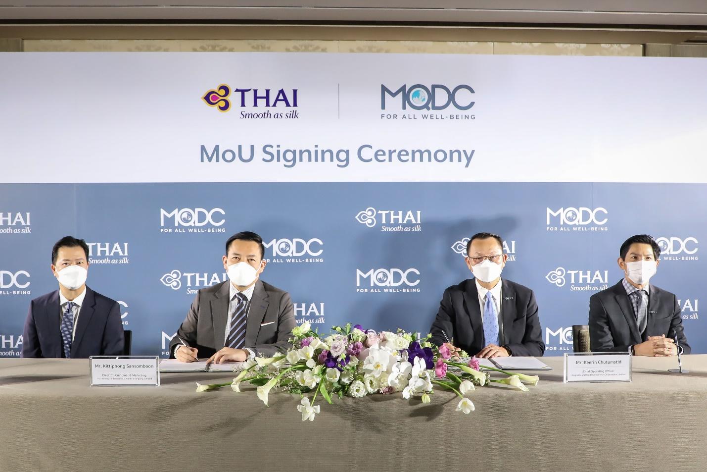 MQDC จับคู่การบินไทย ดันธุรกิจอสังหาฯ-ท่องเที่ยวไทย รับเปิดเมือง